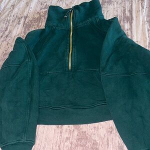 lululemon athletica Green Half-Zip Sweatshirt